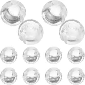 비드 체인 스톱 12개 4mm/0.15인치 투명 크림프 비드용 블라인드 액세서리 주얼리 제작 결과 확인