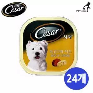 [반려] 쇠고기와 1박스 치즈 시저캔 24개