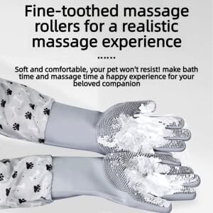 애완동물 목욕 장갑 양털 안감으로 두껍게 제작 긁힘 방지 및 물림 청소 용품