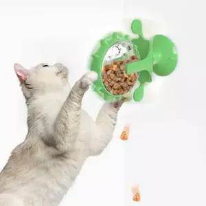 [반려] 반려동물 캣토이 노즈워크볼 흡착식 풍차 간식볼