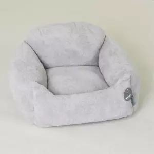 [반려] 1P 범퍼 쿠션 사각 포근한 강아지 모던그레이 중형