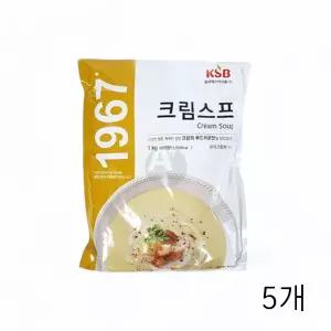 한국에스비 데일리 크림스프 1KG X 5개 분말스프 대용량스프 가루수프 간편한스프