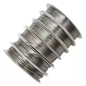 인스파이어엘 6팩 304 스테인리스 스틸 공예 와이어 혼합 사이즈 구부릴 수 있는 금속 초보자용 주얼리