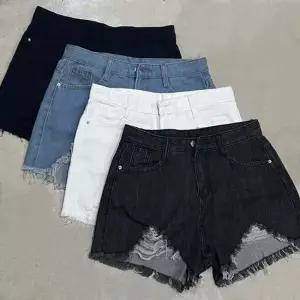 여성 찢어진 숏팬츠 핫팬츠 데님 면 반바지 4color