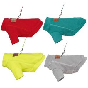 겨울 따뜻한 패션 강아지 후드티 소형견용 단색 스웨트셔츠 부드러운 고양이 풀오버 치와와 애완동물