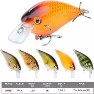 프로베로스 크랭크베이트 세트 낚시 미끼 하드 보트 수영 탑워터 키트 태클 송어 농어