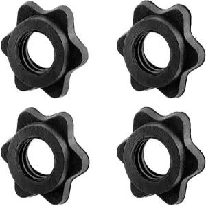 언카킬 덤벨 칼라 1인치 헥스 너트 바벨 클램프 무게 클립 스핀록 스탠다드 바 스포츠 웨이트 팅 피트니스