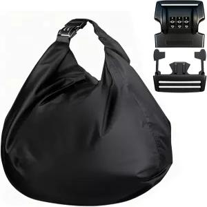 모터사이클 라이딩 자전거를 위한 IZTOSS 헬멧 가방 보관 조합 잠금 방수 경량 내구성 옥스포드 천 블랙