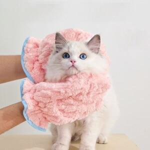 신제품 빠른 건조 애완동물 목욕 타월 흡수성 내구성 장갑 청소 고양이 개 용품