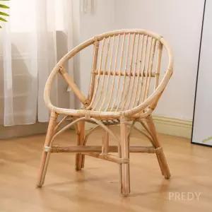 라탄 등나무 의자 우드 작은 테라스 스튜디오 북유럽 등받이