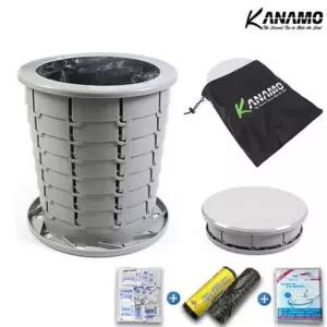 폴딩 트위스트 간이 화장실 휴대용 자바라 이동식 원터치 캠핑 카나모 변기