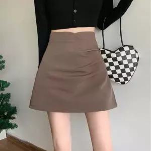 여성 스커트 하이웨스트 튤립 셔링 미니스커트 3색
