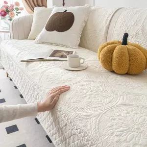 순면 소파패드 사계절용 럭셔리 방지 미끄럼 여름