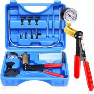 어댑터 및 케이스가 포함된 CARSC 핸드헬드 진공 펌프 테스터 키트는 자동차 게이지 브레이크 배기