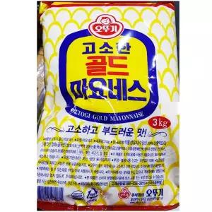 오뚜기 파우치마요네즈 3KG 마요네즈 파우치마요네즈 식자재 식당용 업소용