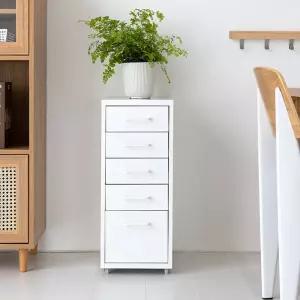 이동식 서랍장 책상 수납정리 철제서랍장 5단