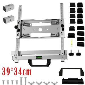 전기 목공 절단기 가장자리 가이드 조정 가능한 보드 원형 톱 홀더 절단 레일 밀링 빠른 위치 지정