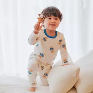 [달퐁]큐비앤맘 베어베어 긴팔 스판 내의 봄내의 스판내복