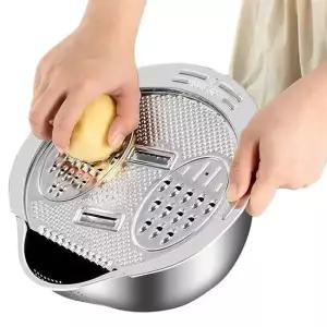 스테인리스304 쌀 세척볼 +채칼 Q308