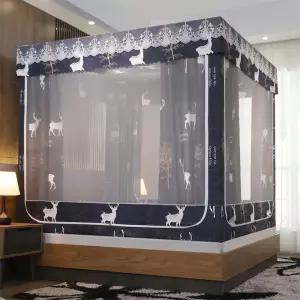 사각 난방텐트 방한텐트 암막 보온 수면 침대 텐트 사슴 싱글퀸