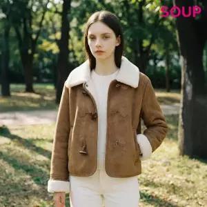 [숲][숲]더플 버튼 인조 무스탕 (SC1MUK1)