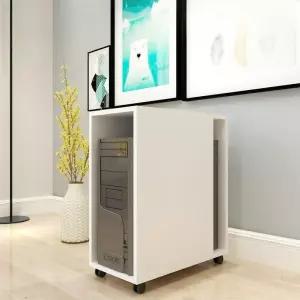 컴퓨터 본체 수납함 바퀴달린 본체받침대 보관 캐리어 데스크탑 케이스 선반 트롤리 이동형