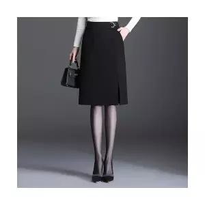 타노스여자 스커트 모직 정장 키작 랩 스타일 데일리룩 워킹 슬림 KUK3