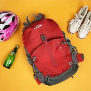 베낭 등산 라이딩 배낭 여자 캐주얼 패션 레드 가방 25L