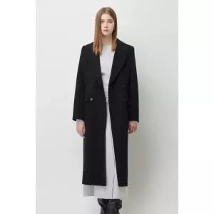[시슬리](신세계 사우스시티)캐시미어100% 테일러드 더블 롱 코트 블랙 SACT35561-BK