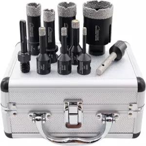 SHDIATOL 다이아몬드 코어 드릴 비트 홀 톱 키트 도자기 타일 세라믹 대리석 벽돌 진공 브레이즈 커터 세트