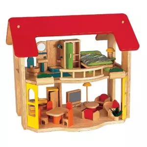고급원목 2층집 하우스 가구세트 어린이 블럭조립 나무완구 조립블럭 원목완구 블럭