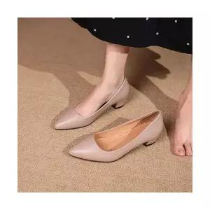 올요아 여자 키작녀 하이힐 패션 단화 봄가을 통굽 작업화 펌프스 빅사이즈 화 꾹3