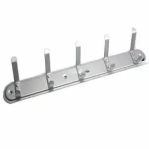 [JED] 정리함 실버 벽고정 5구 2단 행거 벽걸이 의류 옷걸이