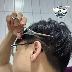 [콩심팥심]스텐레스 커트가위 미용 일자 가위 전문가용