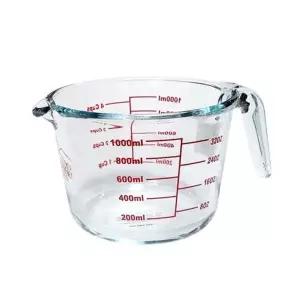 [하프클럽/브이와이]이유식 내열유리 업소용계량컵 용량컵 1000ml