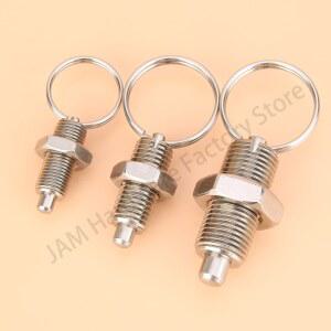 고정밀 MJ236 스테인레스 스틸/탄소강 개폐식 플런저 너트가 있는 링 위치 핀을 당겨