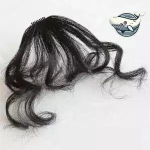 [콩심팥심]사선 앞머리 웨이브 붙임머리 가발 똑딱이핀