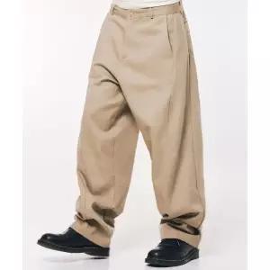 THAT'S IT 커브드 와이드 코튼 데님팬츠 [베이지] 2086216