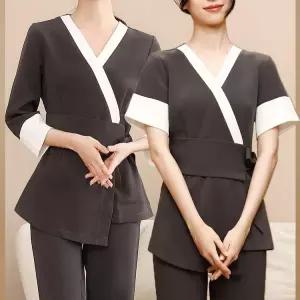 한복 유니폼 개량 한식당 여성 미용실 단체복