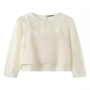 [미니멈에브리데이][미니멈 에브리데이]링클 시어 블라우스 뷔스티에 세트 (EC1BA005D