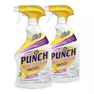 무궁화 스피드 펀치 락스와 청소 세제 세정제 레몬향 800ml 2개