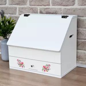 플러스리나화장대 좌식화장대 서랍 이동식화장대