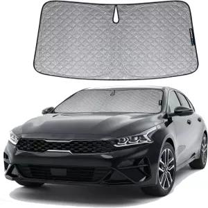 오토 쉐이드 기아 K4 20242025용 6겹 엑스트라 두께 윈드실드 선쉐이드 커스텀 핏 프리미엄 자외선 차단