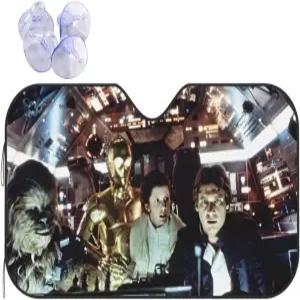 자동차 차양용 재미있는 윈드실드 자외선 차단 실내 51 x 27.5 차량을 시원하게 유지하세요