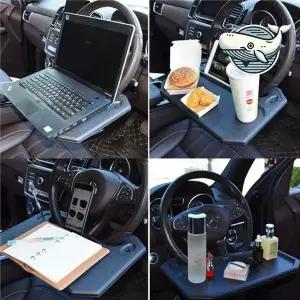 [콩심팥심]다용도 차량용 테이블 컵홀더 랩탑 식사 사무실