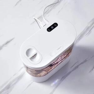 생화학 여과 시스템을 갖춘 USB 미니 데스크탑 수족관 물고기 탱크 LED 라이트 Betta 생태 금붕어