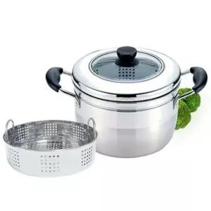 키친플라워 인덕션 찜기 찜냄비 찜통 채반 찜솥 26cm