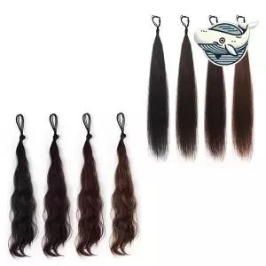 붕붕 똥머리 당고머리 볼륨 부분가발 매력적인