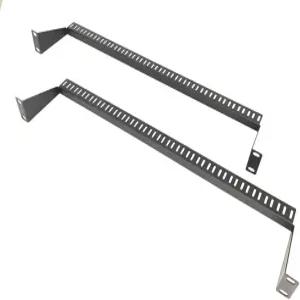메탈 마스터 - 2팩 1U 수평 19인치 랙 마운트 케이블 관리 지원 바 브래킷 크로스 패널 블랙 관리자 대만산