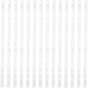 GSHLO 36개 플라스틱 걸이 디스플레이 스트립 무거운 옷걸이 연결 소매점용 구멍이 있는 안정적인 커넥터